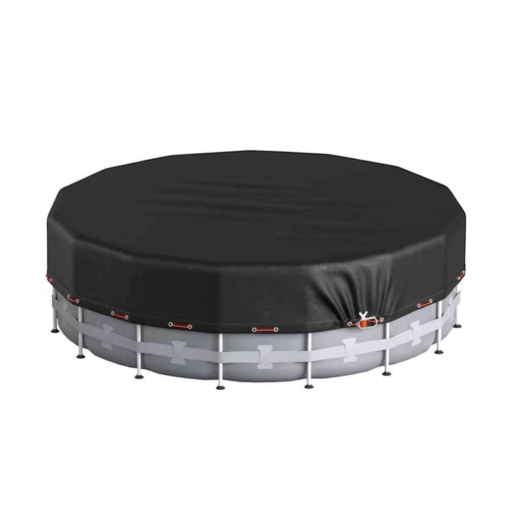 15 Foot Round Pool Cover Above Ground Swimming Pool Black Debris Protection